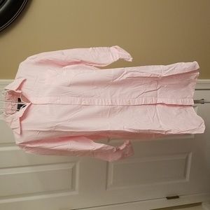 Ralph Lauren pink and white striped tunic top